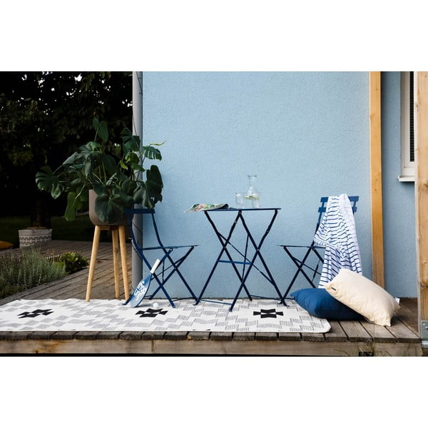 Tumši zils dārza mēbeļu komplekts Bonami Essentials Retro-image-1