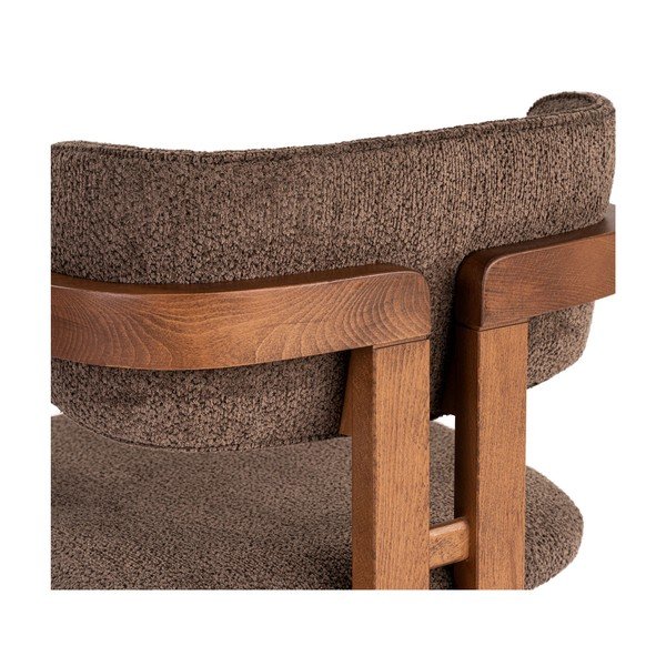 Brūns ēdamistabas krēsls ar roku balstiem Toscana – Kalune Design-image-4
