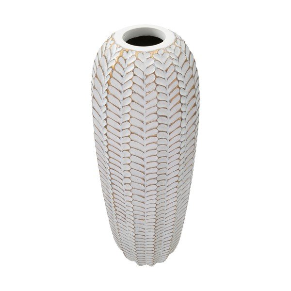 Balta polirezīna vāze (augstums 67 cm) Resina – Mauro Ferretti-image-2