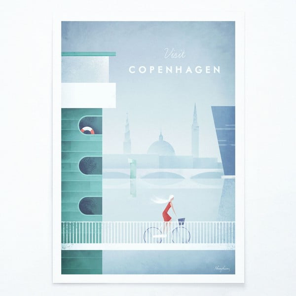 Plakāts Travelposter Copenhagen, 30 x 40 cm