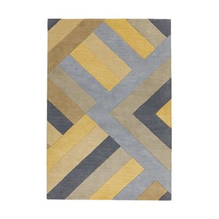 Pelēks un dzeltens paklājs Asiatic Carpets Big Zig, 160 x 230 cm