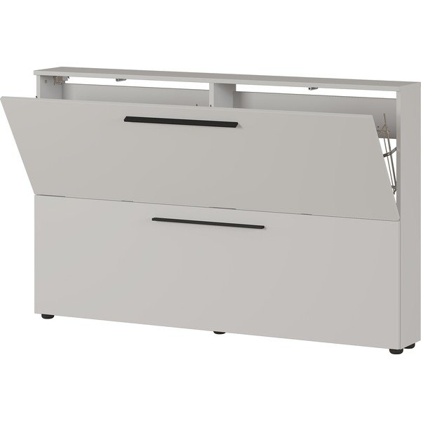 Pelēks/bēšs piekaramais apavu plaukts Utah – Germania-image-2