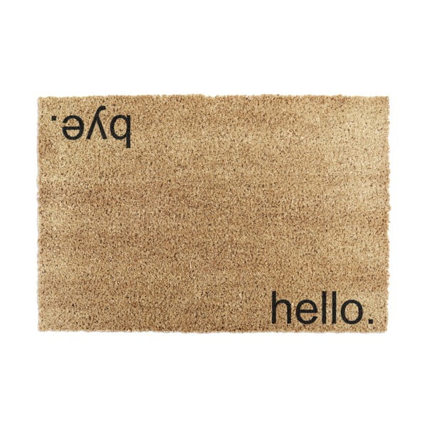 Kokosšķiedras kājslauķis 40x60 cm Hello, Bye – Artsy Doormats