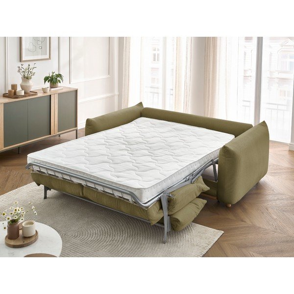 Zaļš salokāms dīvāns 214 cm Ernest – Bobochic Paris-image-1