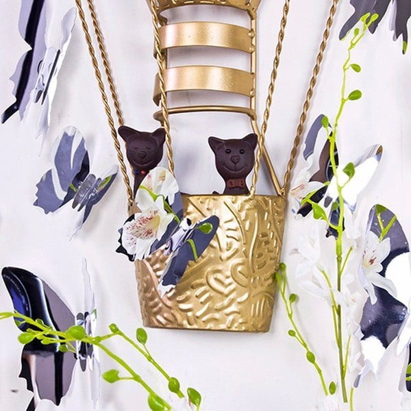 12 uzlīmju komplekts ar 3D efektu Ambiance Mirror Butterflies-image-2