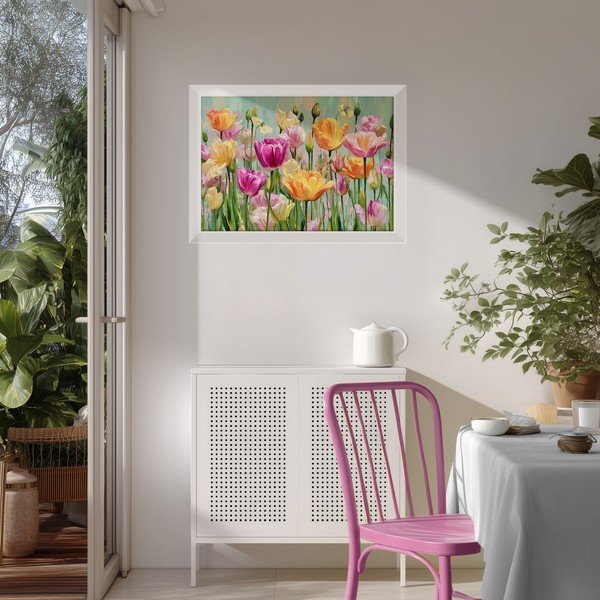 Drukāta glezna ar rāmi 75x56 cm Spring Tulip – Styler-image-1