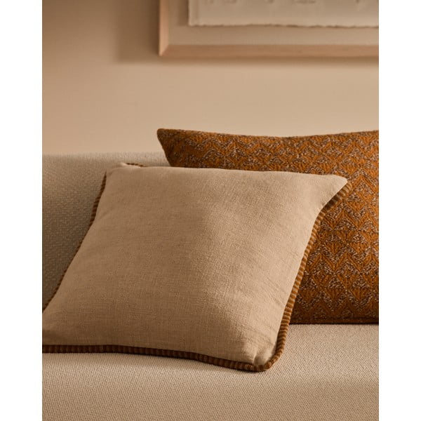 Spilvendrāna no lina maisījuma 45x45 cm Ardit – Kave Home-image-1