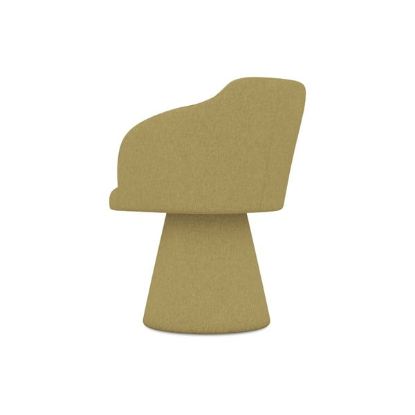 Sinepju dzeltens polsterēts ēdamistabas krēsls Kanoa – Makamii-image-3