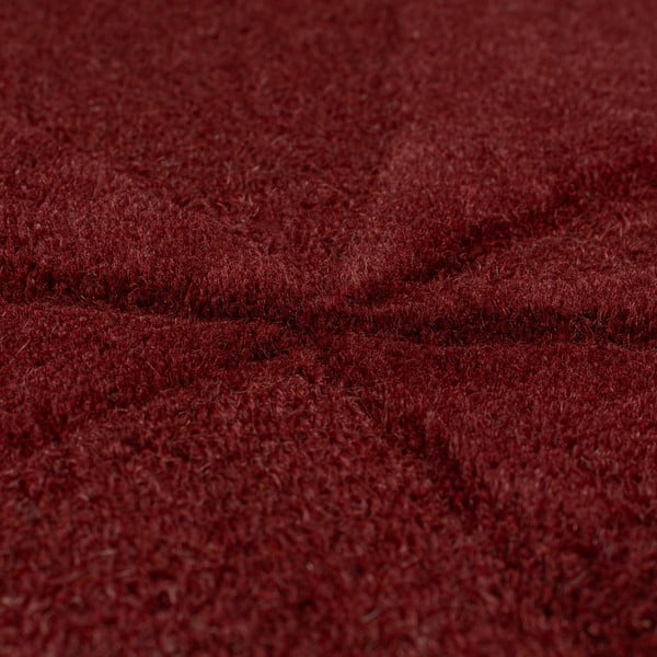 Bordo ar rokām darināts vilnas paklājs 200x290 cm Shard Red – Flair Rugs-image-3
