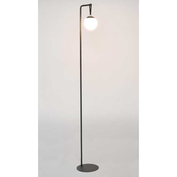 Melna LED stāvlampa ar regulējamu spilgtumu ar plastmasas abažūru (augstums 140 cm) Balmony – Bizzotto-image-4