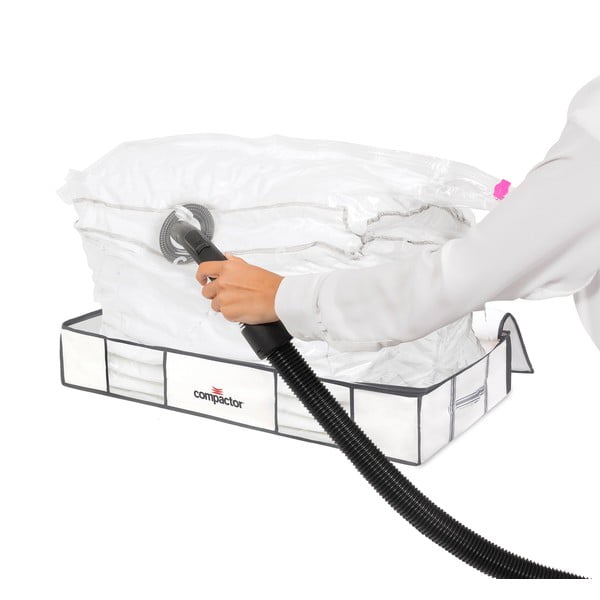 Vakuuma tekstila/plastmasas uzglabāšanas kastes zem gultas (2 gab.) 105x45x15,5 cm Life – Compactor-image-4