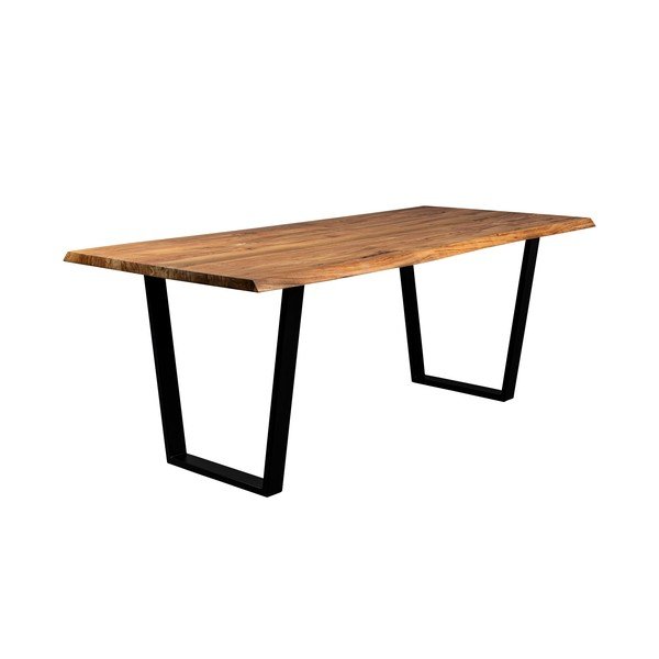 Ēdamgalds ar akācijas koka galda virsmu 90x220 cm Aka – Dutchbone-image-2