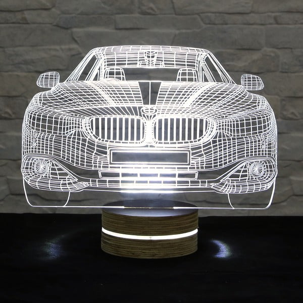 Foršs auto 3D galda lampa