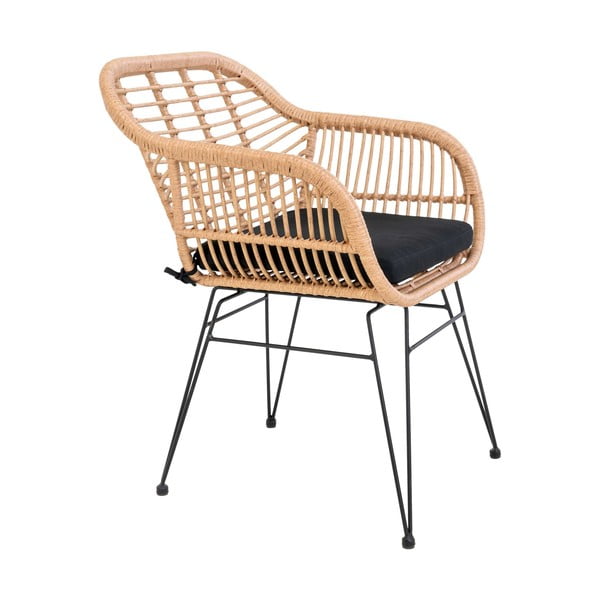 2 mākslīgās rotangpalmas dārza krēslu komplekts House Nordic Trieste-image-3