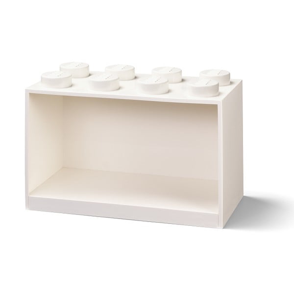 Bērnu balts sienas plaukts Brick 8 - LEGO®-image-1