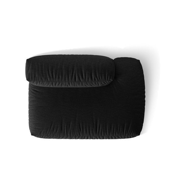 Melna modulārā dīvāna daļa (ar labo stūri) Martina – Micadoni Home-image-4