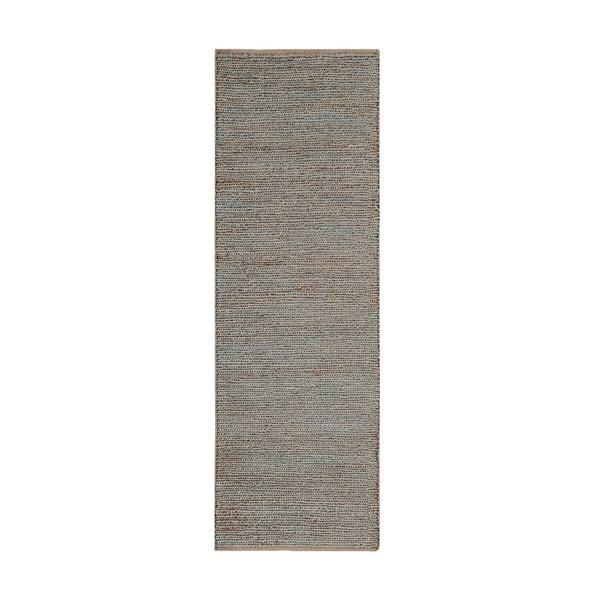 Gaiši pelēks ar rokām darināts džutas celiņa paklājs 66x200 cm Soumak – Asiatic Carpets