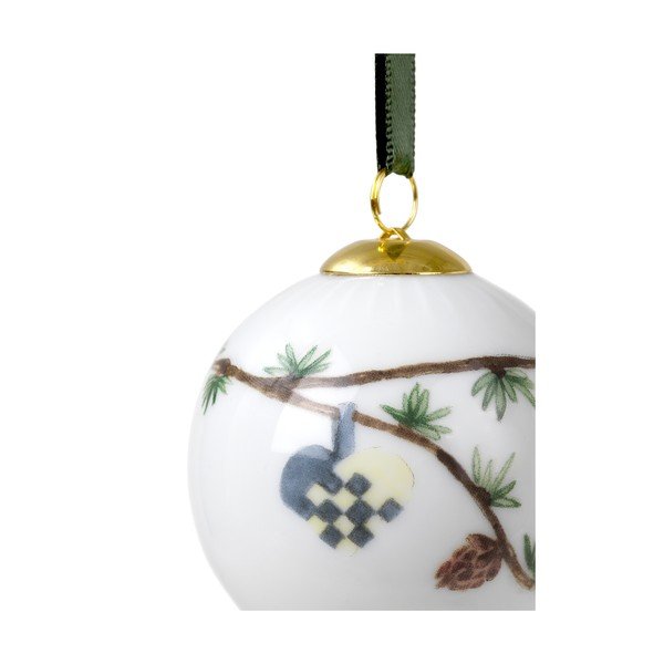 Balts porcelāna piekaramais Ziemassvētku rotājums Kähler Design Hammershøi-image-4
