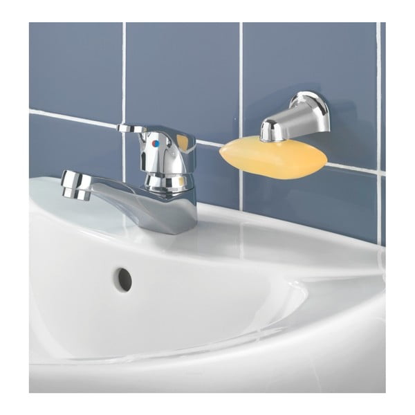 Magnētiskais turētājs cietajām ziepēm hromētā krāsā Wenko Blister-image-2