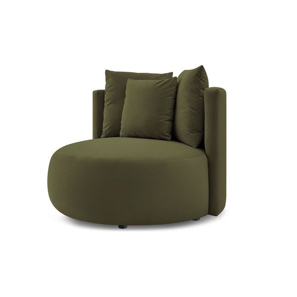 Zaļš samta atpūtas krēsls Cesar – Bobochic Paris