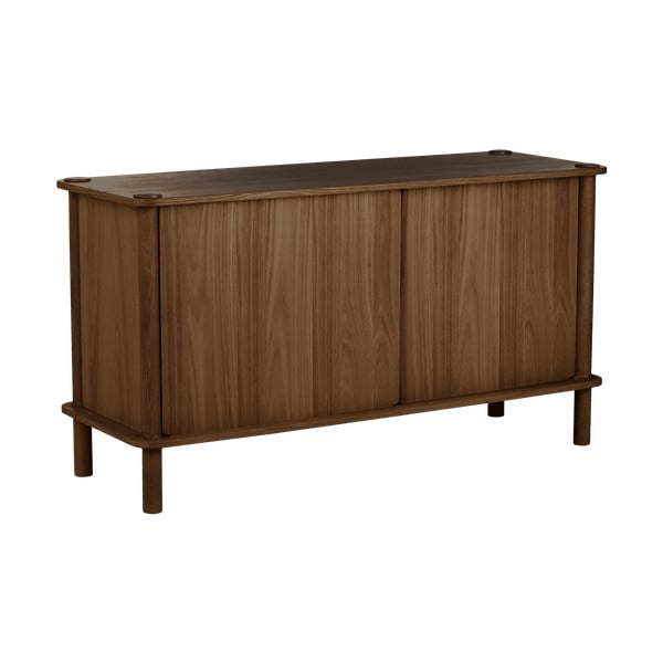 Brūna ozola masīvkoka kumode ar bīdāmām durvīm 135x73,5x48 cm Italic – UMAGE-image-3