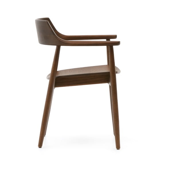 Brūns ozola masīvkoka pusdienu krēsls Fondes – Kave Home-image-4