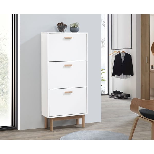 Balts atverams apavu plaukts Melanie – Støraa-image-1