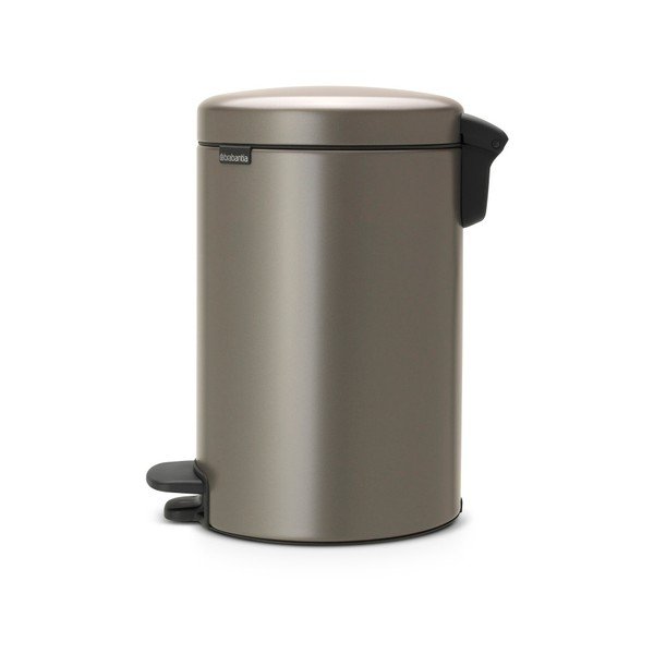Brabantia Newicon brūni pelēka atkritumu urna ar pedāļiem, 12 l-image-2