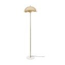 Zelta krāsas stāvlampa ar metāla abažūru (augstums 154 cm) Waved – Leitmotiv