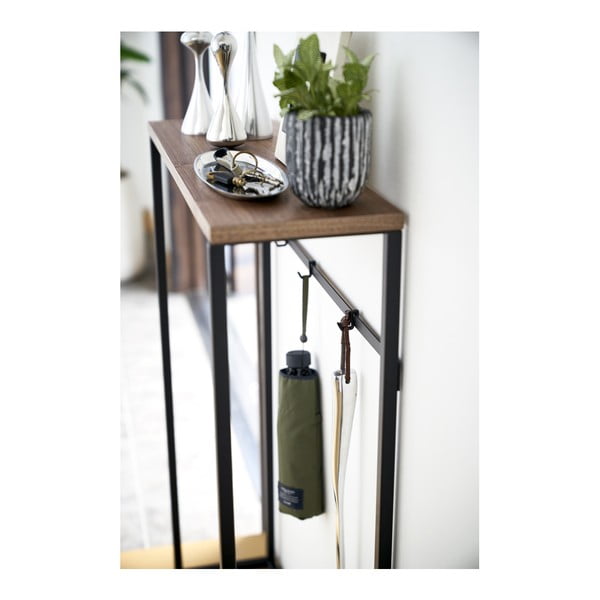 Melns konsoles galds 18.5x60 cm Tower – YAMAZAKI-image-2