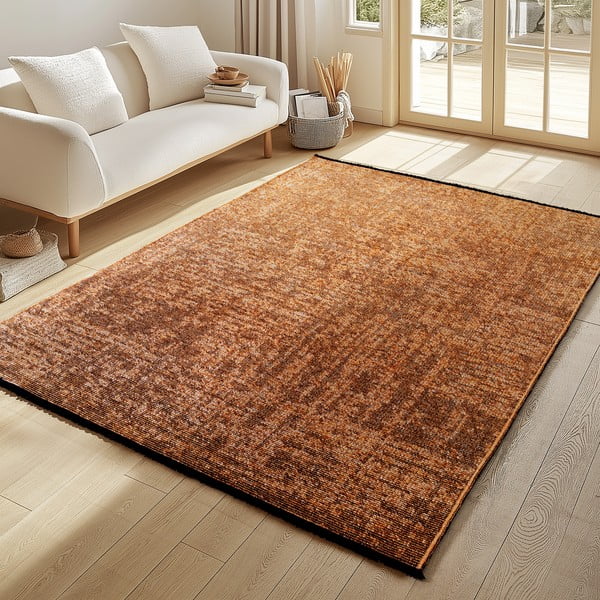 Terakotas oranžs mazgājams paklājs 80x150 cm Space 1900 – Ayyildiz Carpets-image-1