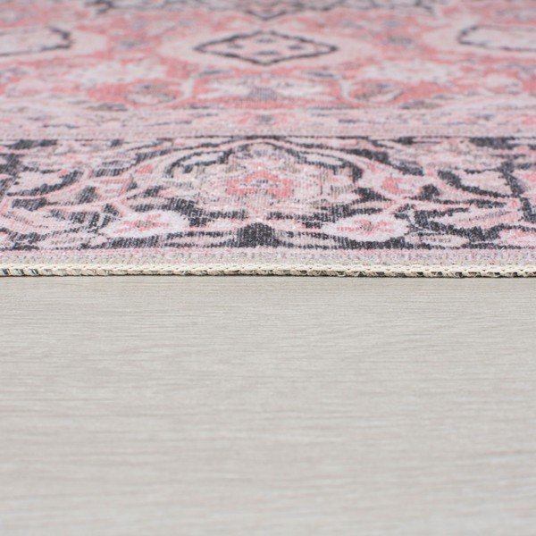 Rozā mazgājams paklājs 60x230 cm FOLD Somerton – Flair Rugs-image-3