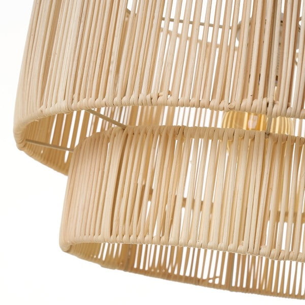 Dabīga toņa rotangpalmas griestu lampa ar rotangpalmas abažūru ø 38 cm Natural Way – Casa Selección-image-2