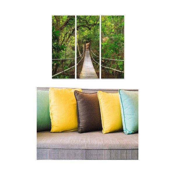 Gleznas (3 gab.) 20x50 cm Forest – Wallity-image-1