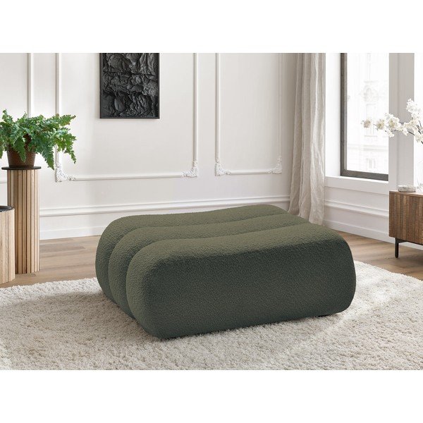 Zaļš kāju soliņš no buklē auduma Azra – Bobochic Paris-image-1