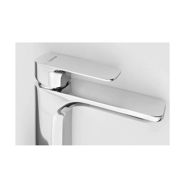 Spīdīgas sudraba krāsas stāvošs jaucējkrāns izlietnei Spy – Sapho-image-4