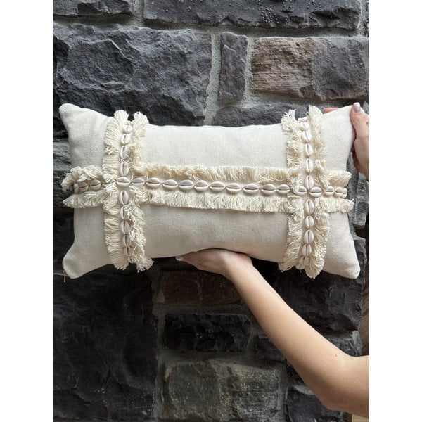 Kokvilnas spilvendrāna 30x50 cm Seashells – Mioli Decor-image-3