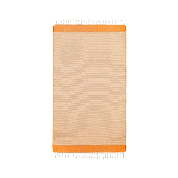Oranžs hamama dvielis sānu, 100 x 180 cm-image-2