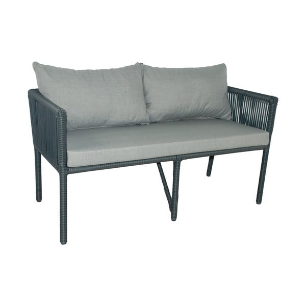 Pelēks mākslīgās rotangpalmas dārza pusdienu komplekts 6 personām Vera 2 – Floriane Garden-image-1