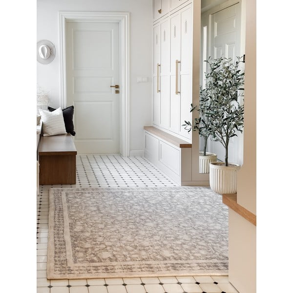 Bēšs vilnas paklājs 230x340 cm Agnus Granny – Agnella-image-1