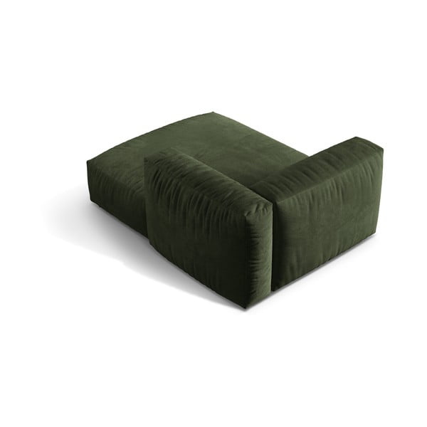 Zaļa samta modulārā dīvāna daļa (ar labo stūri) Martina – Micadoni -image-2