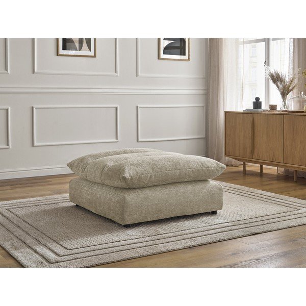 Bēšs kāju soliņš no šenila auduma Neil – Bobochic Paris-image-1