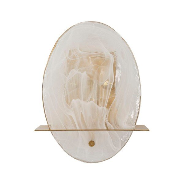 Zelta krāsas stikla sienas lampa Portlan – Mauro Ferretti