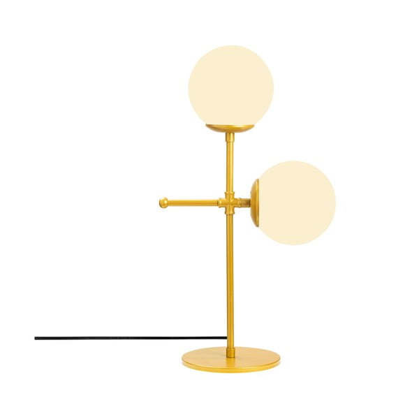 Galda lampa zelta un baltā krāsā Opviq lights Mudoni-image-2