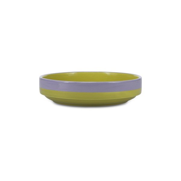 Zaļš/violets zupas akmensmasas šķīvis ø 21 cm Duo – ONA-image-2