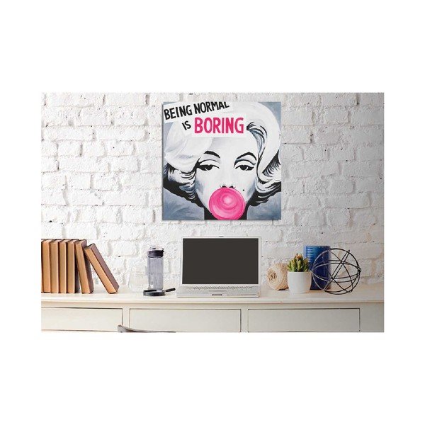 Sienas glezna uz audekla Pop Art, 45 x 45 cm-image-1