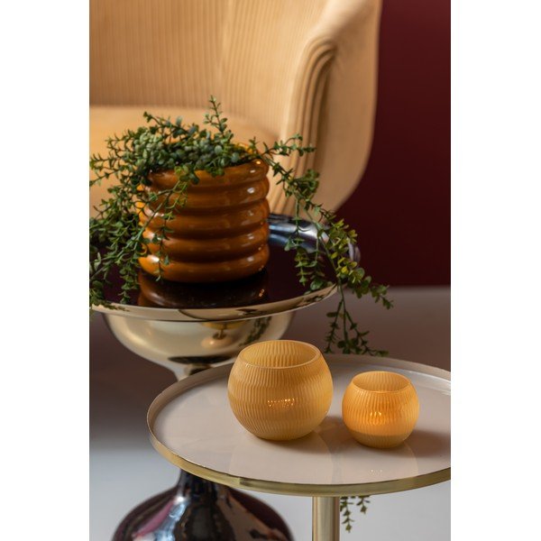 Stikla svečturis Chique Ribbed  – PT LIVING-image-1