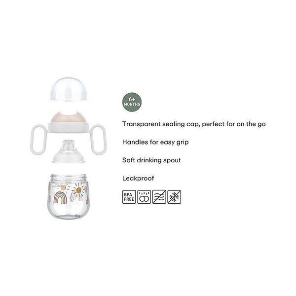 Gaiši rozā plastmasas bērnu krūze 200 ml Fairy Garden – Mepal-image-4
