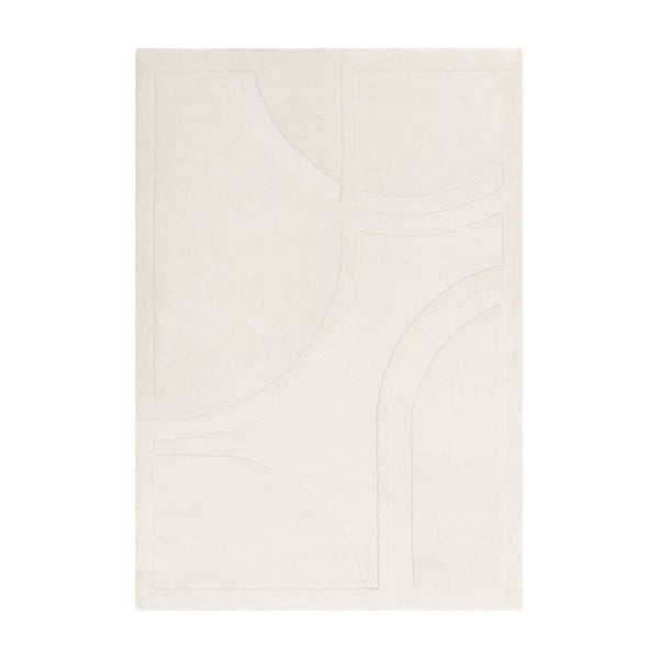 Balts vilnas paklājs 200x290 cm Olsen – Asiatic Carpets