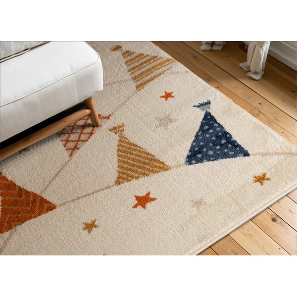 Krēmkrāsas bērnu paklājs 120x170 cm Kids Party – Hanse Home-image-1